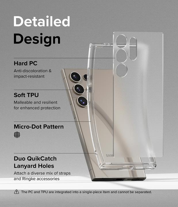 Immagine prodotto Ringke Case for Galaxy S24 Ultra FUSION MATTE CLEAR (Samsung Galaxy S24 Ultra)