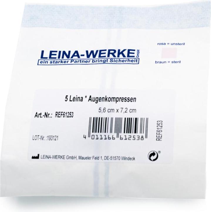 Immagine prodotto Leina Impacchi oculari 5,6 cm x 7,2 cm / non sterili / 50 pezzi.