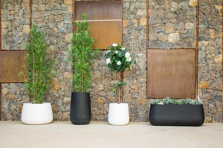 Actual product image Newgarden CAMELIA 60 Blumentopf XXL gross rund ø59x39cm anthrazit 74L aussen