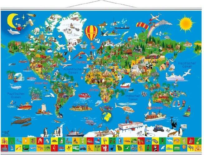 Image du produit Carte découverte Ta terre colorée. Poster avec finition métallique