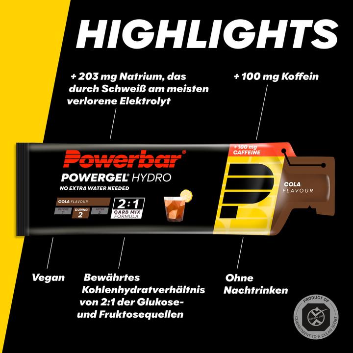 Actual product image Powerbar PowerGel Hydro (Caffeine, Cola, 24 pcs., 1850 g)