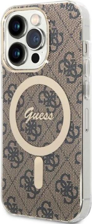 Immagine prodotto Guess Zestaw GUBPP14LH4EACSW Custodia+ caricatore iPhone 14 Pro 6.1" brązowy/marrone Custodia (Apple iPhone 14 Pro)