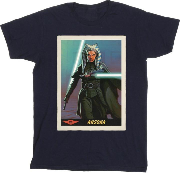 Actual product image Star Wars Mens The Mandalorian Ahsoka T-Shirt (L)