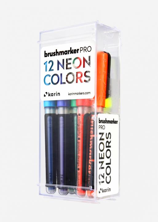 Produktbild Karin Brush Marker Pro (Mehrfarbig, Neonorange, 12 x)