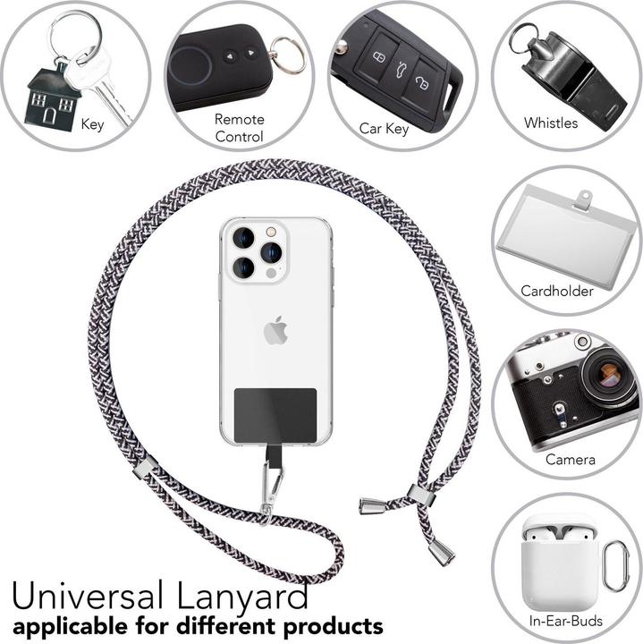 Produktbild Nalia Universal Handykette zum Umhängen mit Pad