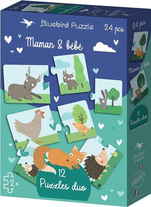 Immagine prodotto Bluebird 12 puzzle duo - Maman & bébé (24 pezzi)