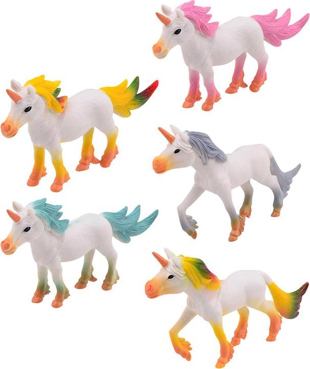 Immagine prodotto Johntoy Figure di gioco dell'unicorno, 5 pezzi.