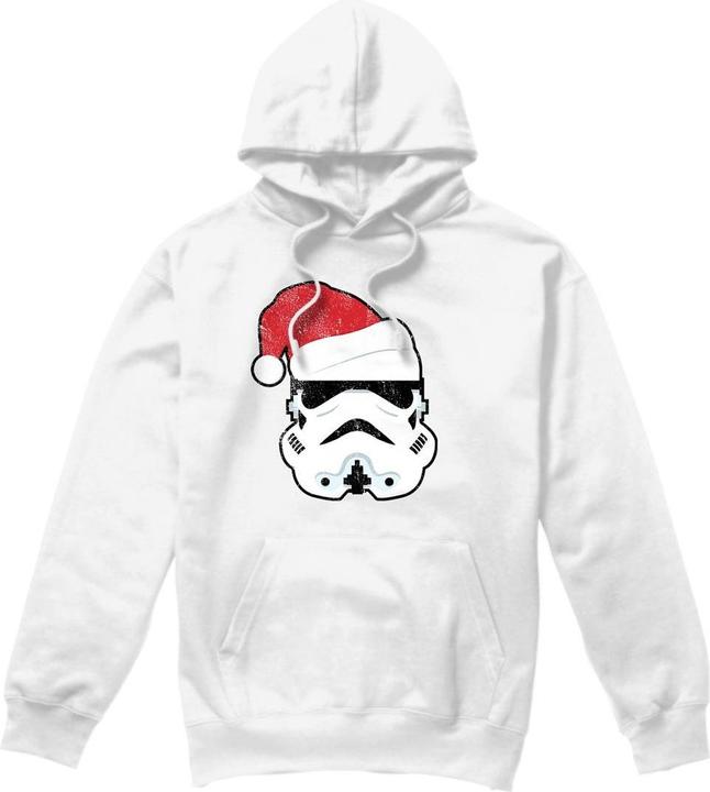 Actual product image Star Wars Mens Stormtrooper Santa Christmas Hoodie (M)