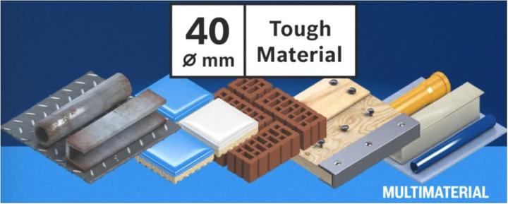 Produktbild Bosch Professional Zubehör EXPERT Tough Material Lochsäge, 40 x 60 mm (40 Millimeter)