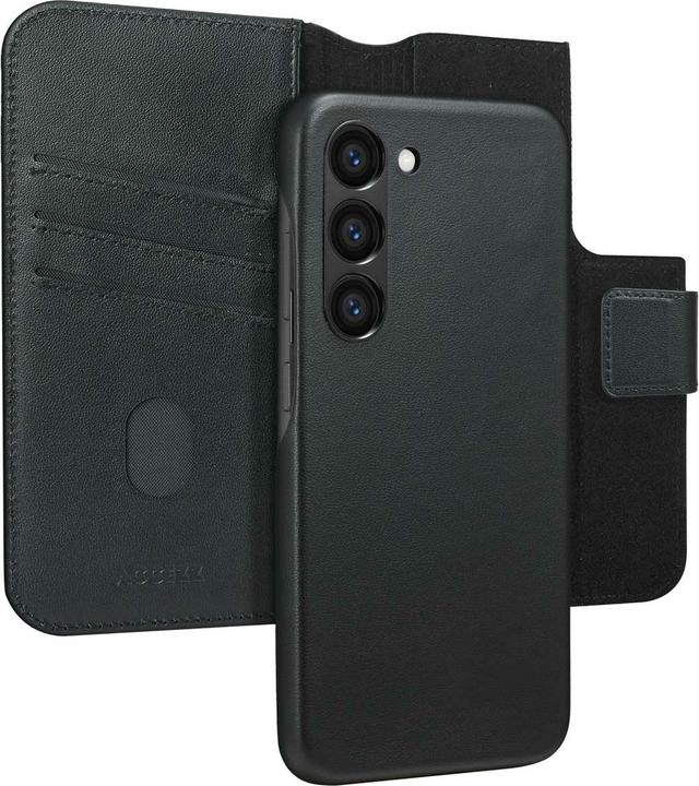 Produktbild Accezz Leather Bookcase 2-in-1 met MagSafe Samsung Galaxy S23 - Onyx Black (Samsung Galaxy S23+)