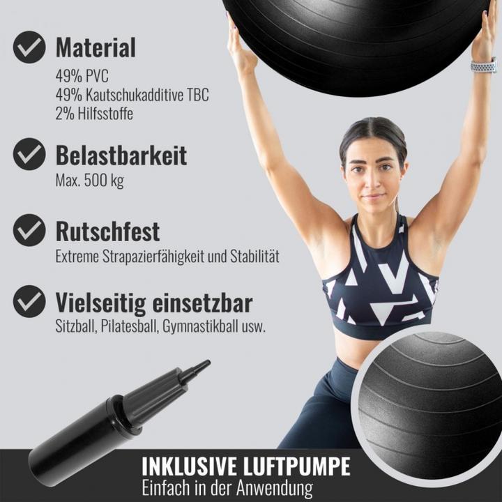 Produktbild Gorilla Sports Gymnastikball (55 cm)