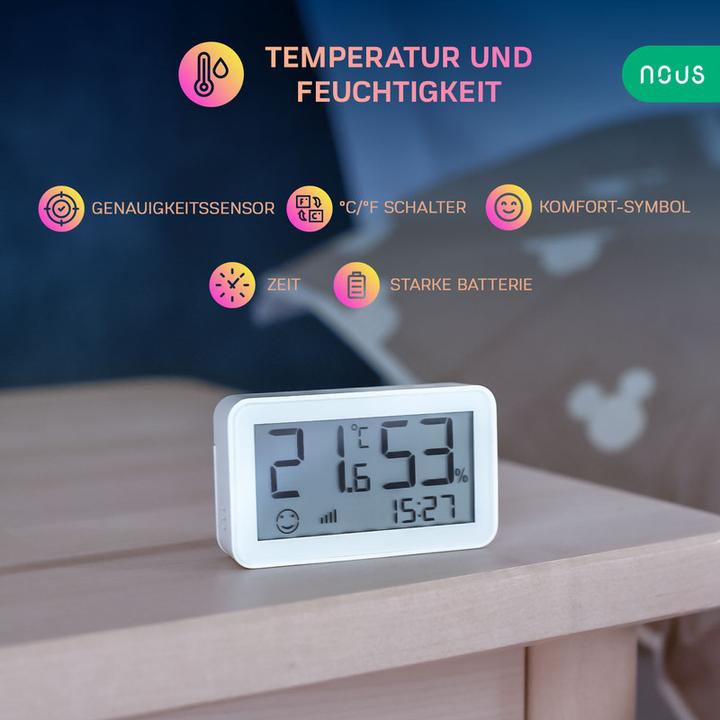 Produktbild Nous Smart LCD Temperature and Humidity Sensor E6 ZigBee