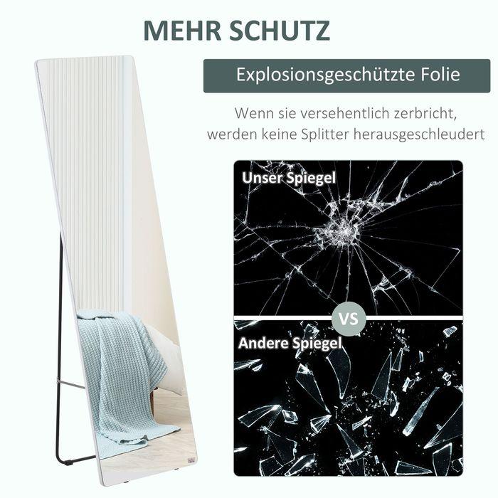 Produktbild Swisshandel24 Standspiegel, Ganzkörperspiegel mit Ständer, 45 x 160 cm Wandspiegel, Garderobenspiegel, Ankleidespi