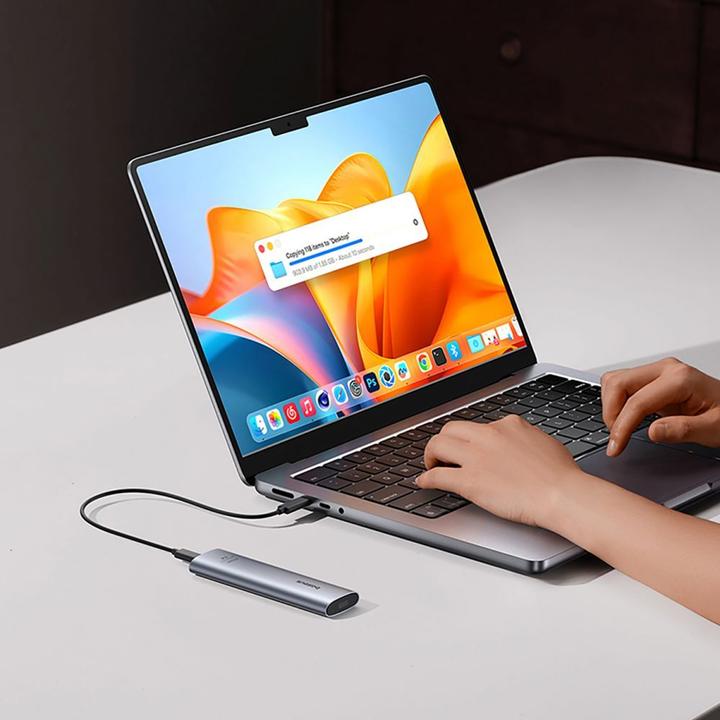 Image du produit Baseus Boîtier SSD FlyJoy Series (M.2 NVMe) Gris Espace (M.2 2242)