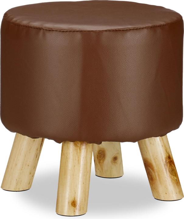 Actual product image Relaxdays Faux Footstool