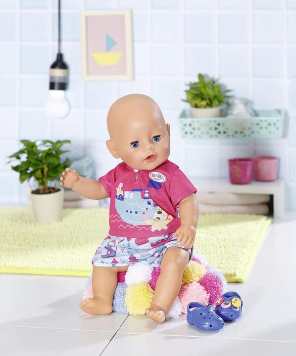 Actual product image Zapf Creation BABY born pyjamas short & clogs 43cm