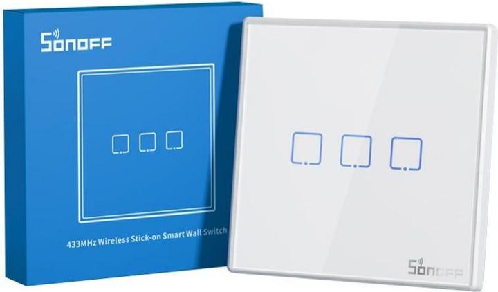 Actual product image Sonoff RF light switch T2EU2C-RF