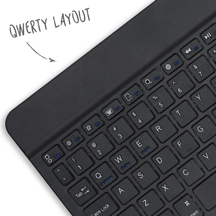 Produktbild Accezz QWERTY Bluetooth Keyboard Bookcase iPad (2018)/(2017)/Air(2)