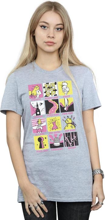 Immagine prodotto Disney Tinkerbell Squares Maglietta Ampia Donna (L)