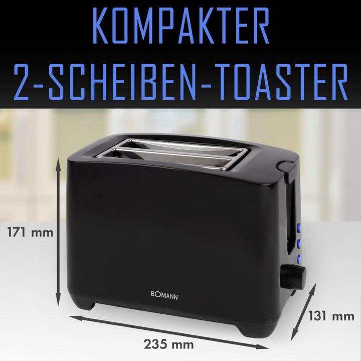 Immagine prodotto Bomann TA 6065 CB Tostapane nero
