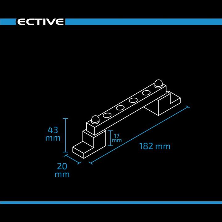 Immagine prodotto Ective Barra di distribuzione dell'alimentazione 4 volte 150A DC/AC