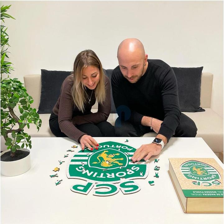 Image du produit Iconic Sporting CP - Logo - Puzzle en bois Taille S (150 pièces) (150 pièces)