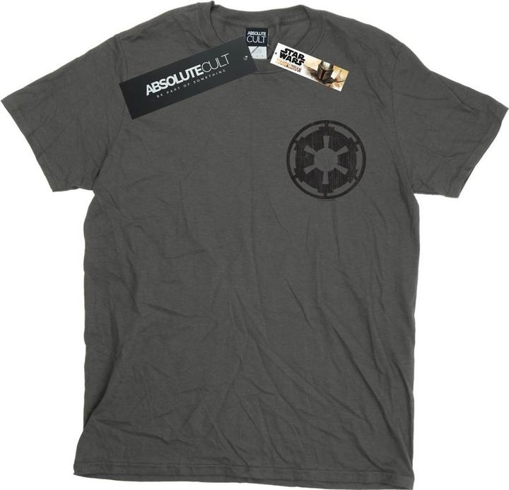 Immagine prodotto Star Wars The Mandalorian Galactic Empire Insignia Breast Print Maglietta Uomo (XXL)