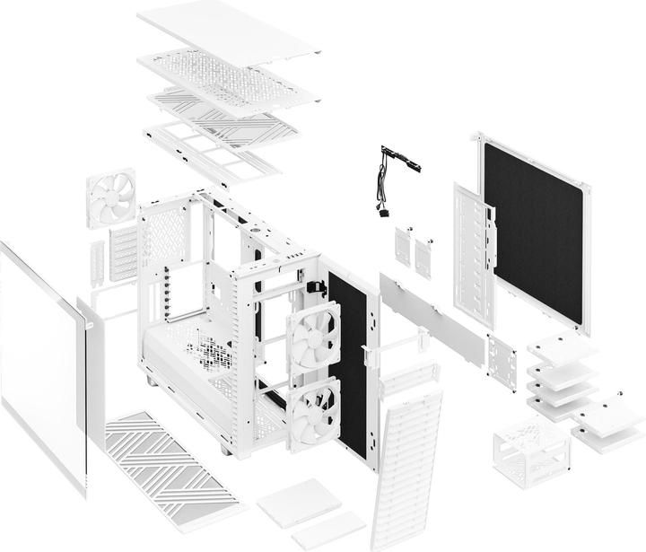 Immagine prodotto Fractal Define 7 White TG Clear Tint (mATX, Mini-ITX, ATX, E-ATX)