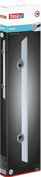 Actual product image tesa SMOOZ glass shelf incl. adhesive solution without drilling (5 x 18 x 70.5 cm)