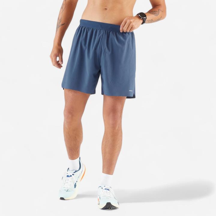 Kiprun Laufshorts Herren - Run 500 Comfort blau (XL)