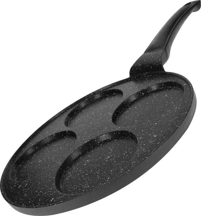 Actual product image Cheffinger Pancake pan 26 cm for 4 people Marble-coated with ergonomic handle (26 cm, Crêpe pan)