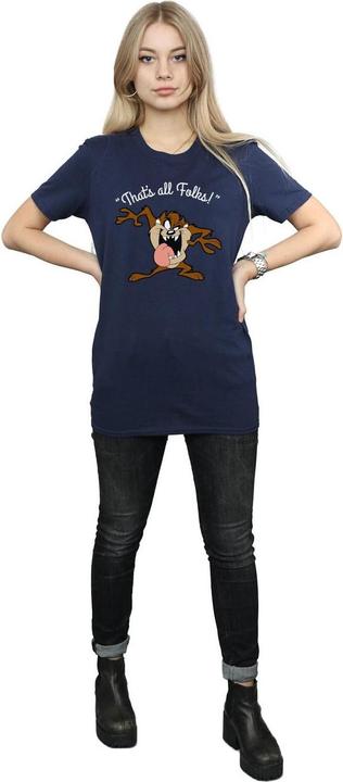Immagine prodotto Looney Tunes Maglietta boyfriend in cotone That's All Folks Taz (XL)