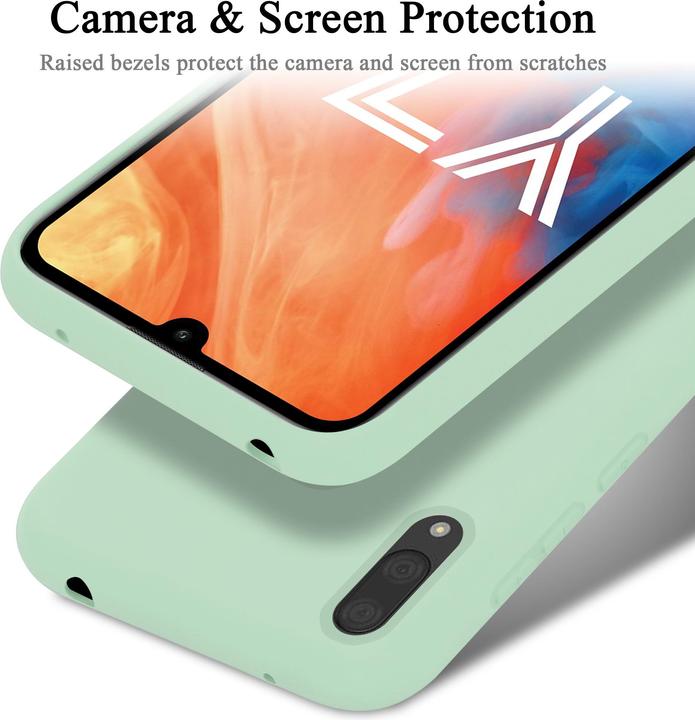 Actual product image Cadorabo TPU Liquid Silicone Case Cover (Huawei Y7 Prime (2019), Huawei Y7 (2019))