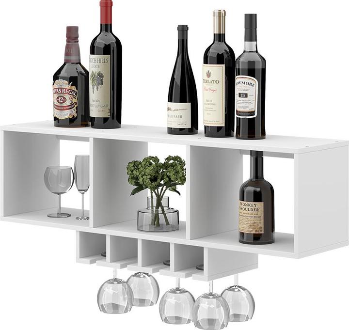 Immagine prodotto Vicco Weinglasregal Vin, Weiss, mit Glashalter