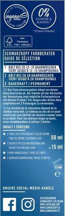 Image du produit Schwarzkopf Live Ultra Brights (93 Shocking Pink)
