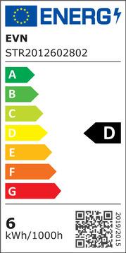 Etichetta energetica EVN Striscia luminosa a LED (Bianco, 500 cm, Interno)