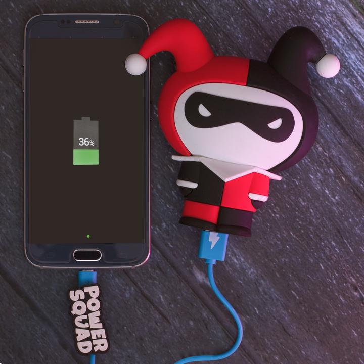 Actual product image PowerSquad Powerbank DC "Harley Quinn" - DC Comics (2500 mAh, 9.25 Wh)