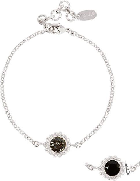 Immagine prodotto Steinkult Bracciale "Sheila (20 cm, Ottone, Pietra di cristallo, Argento 925, placcato argento)