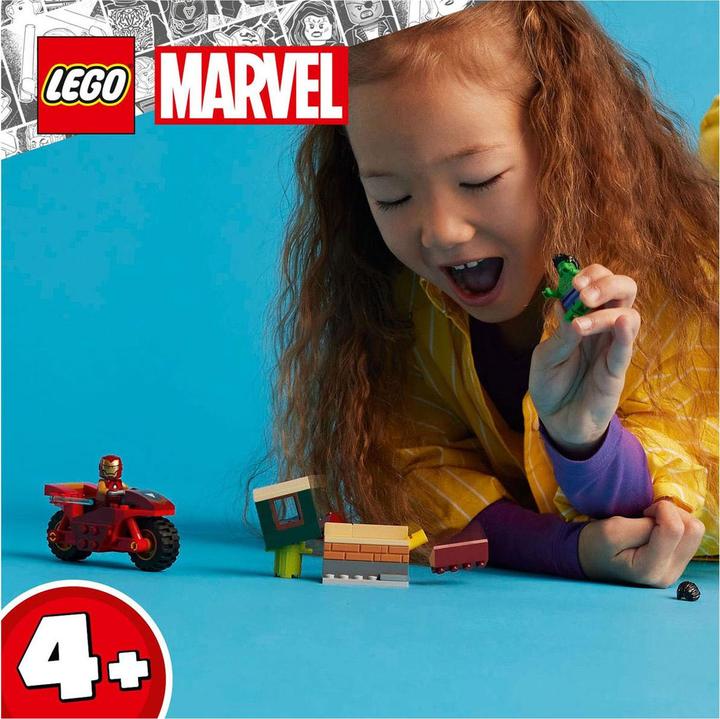 Actual product image LEGO Iron Man with bike and the Hulk (76287, LEGO Marvel)
