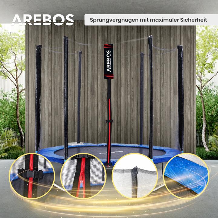 Immagine prodotto Arebos Set completo di trampolini (244 cm)