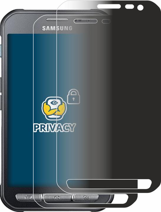 Produktbild BROTECT Sichtschutzfolie Anti-Spy Privacy Folie Blaulicht-Schutz (2 Stück, Samsung Galaxy Xcover 3)