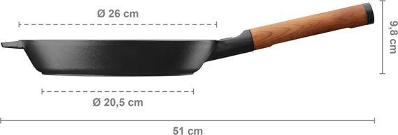 Immagine prodotto Fiskars Norden Padella, 26 cm (26 cm, Padella grill, Ghisa)
