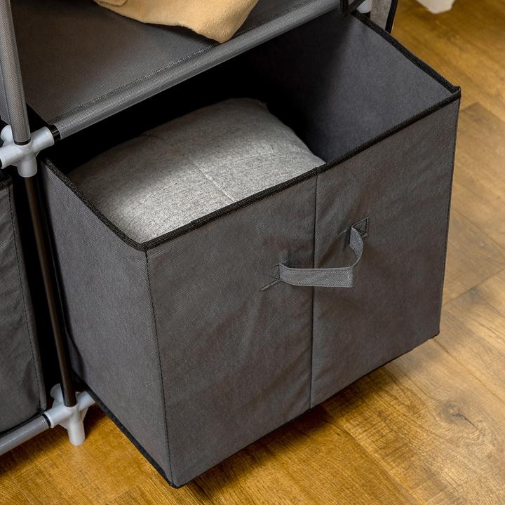 Image du produit Homcom Armoire en tissu avec porte (125 x 43 x 162,5 cm)