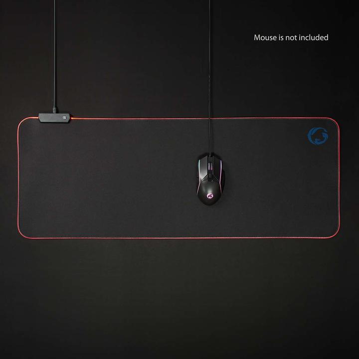 Image du produit Nedis Tapis de souris de jeu | Caoutchouc / Microfibre | Noir (XXL)