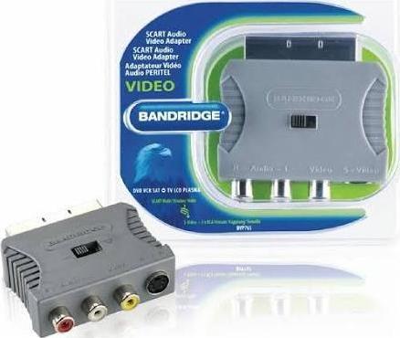 Produktbild Bandridge BE BL SCART M - S-Video + 3xRCA F (Scart, Cinch)