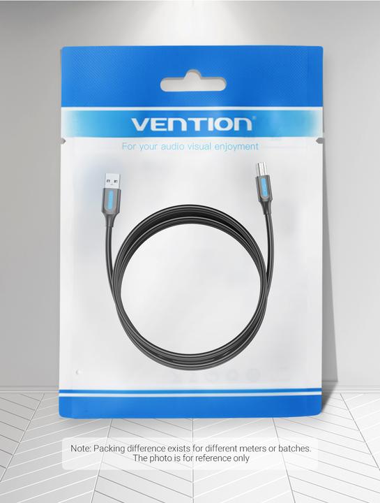 Actual product image Vention Cable USB 2.0 A to B COQBG 1.5m (black) (1.50 m, USB 2.0)