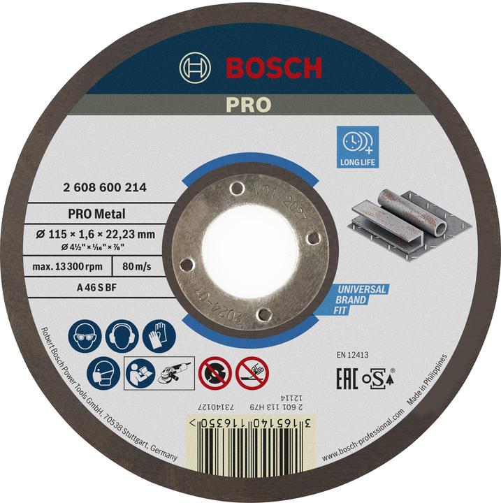 Productafbeelding Bosch Professional Zubehör Rechte doorslijpschijf Expert voor