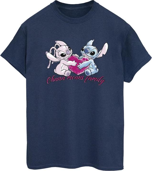 Disney Lilo And Stitch Ohana Heart With Angel TShirt (S)