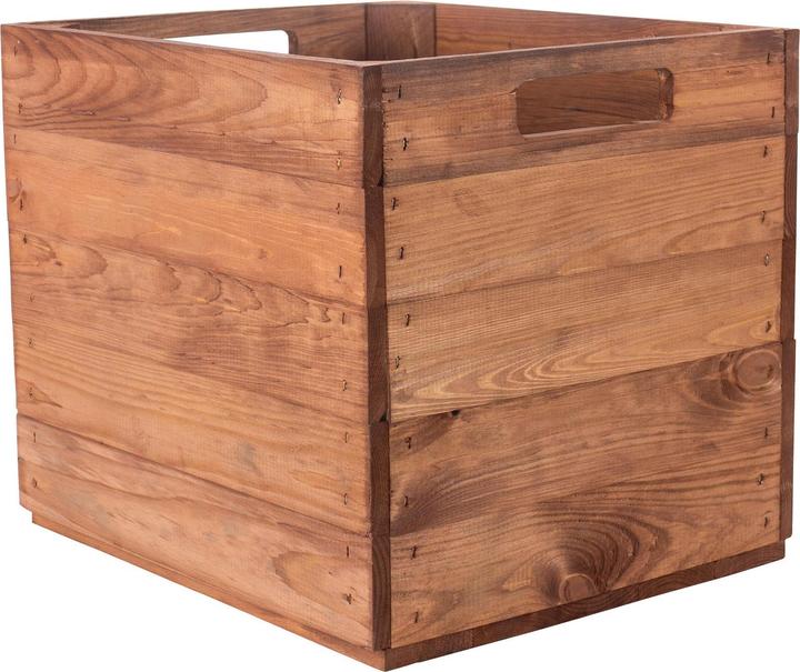 Holz Zollhaus Aufbewahrungskiste (32.5 x 32.5 x 37.5 cm, 41.50 l)