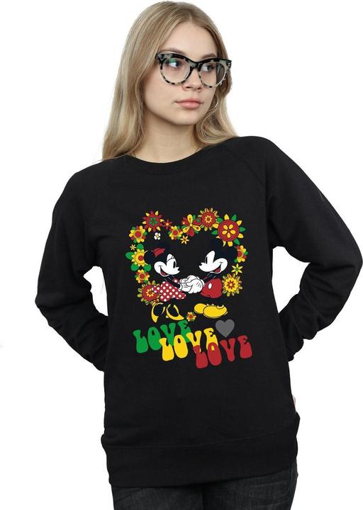 Immagine prodotto Disney Mickey And Minnie Mouse Hippie Love Felpa Donna (L)